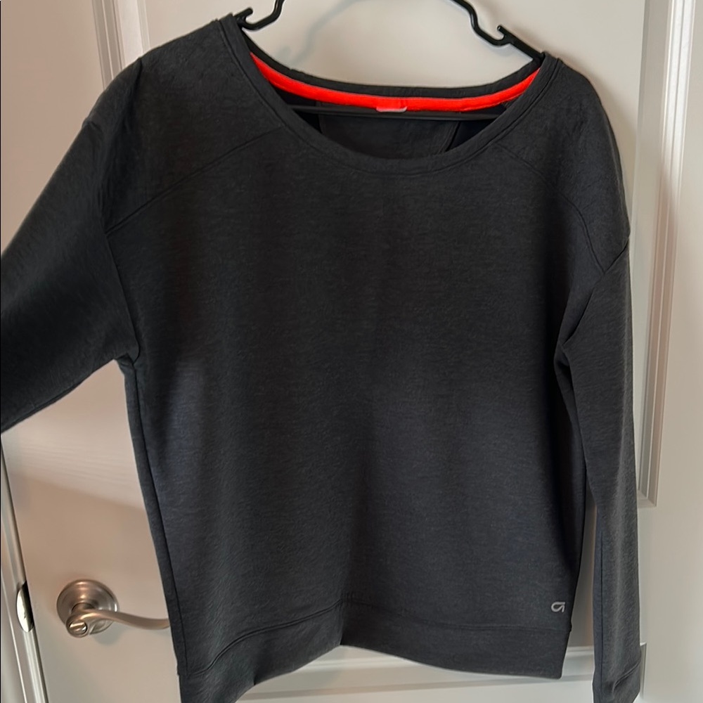 Women's Gapfit butter soft charcoal sweatshirt.  Size M